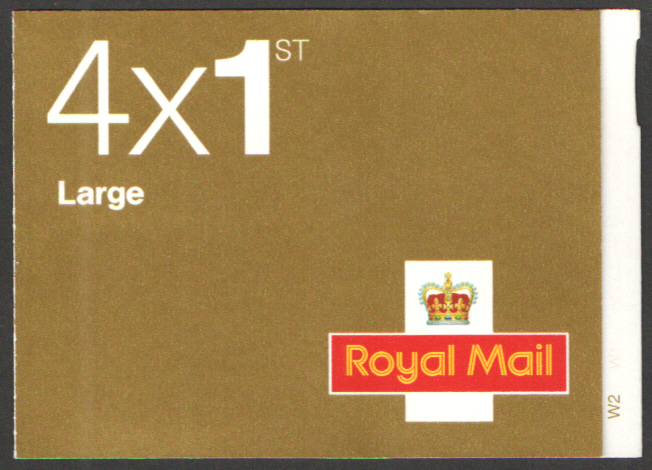 (image for) RB2a / SB1(17)A Cyl W2 MA10 / MFIL Walsall 4 x 1st Class Large Booklet